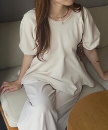 着用1回【CAPRICIEUX LE'MAGE】 Wジップ　オフショルTシャツ黒 パル PAL 【CAPRICIEUX LE'MAGE】タンクSETオフショルブラウス
