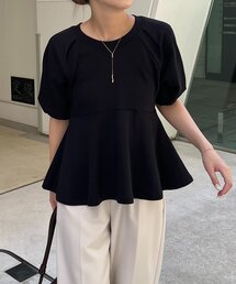 スウェット ペプラム」に該当するレディースのトップス