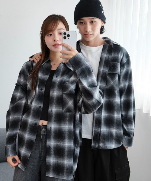 WEGO（ウィゴー）の「WEGO/オンブレチェックネルシャツ（シャツ/ブラウス・メンズ・その他1/その他4/その他6/その他5/その他3/その他2・MEDIUM/SMALL/LARGE）」の2枚目の写真