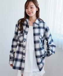 WEGO | WEGO/【25年秋冬新作】オンブレチェックネルシャツ(シャツ/ブラウス)