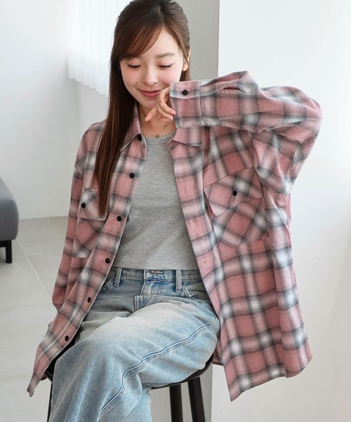 WEGO（ウィゴー）の「WEGO/オンブレチェックネルシャツ（シャツ/ブラウス・メンズ・その他1/その他4/その他6/その他5/その他3/その他2・MEDIUM/SMALL/LARGE）」の5枚目の写真