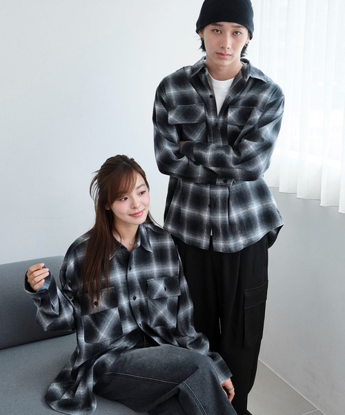 WEGO（ウィゴー）の「WEGO/オンブレチェックネルシャツ（シャツ/ブラウス・メンズ・その他1/その他4/その他6/その他5/その他3/その他2・MEDIUM/SMALL/LARGE）」の7枚目の写真