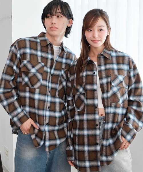 WEGO（ウィゴー）の「WEGO/オンブレチェックネルシャツ（シャツ/ブラウス・メンズ・その他1/その他4/その他6/その他5/その他3/その他2・MEDIUM/SMALL/LARGE）」の11枚目の写真