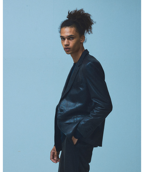 5351 POUR LES HOMMES（ゴーサンゴーイチプールオム）の「【25AW/セットアップ対応】テーラード レザージャケット（テーラードジャケット・メンズ・ブラック・50/48/46/44）」の13枚目の写真