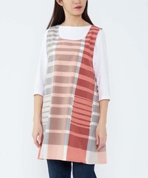 NAIGAI（ナイガイ）の「HOUSE WEAR STUDIO T/C先染め カラードグラデーション 後結び 背付きエプロン 70373025（エプロン）」