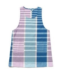 NAIGAI（ナイガイ）の「HOUSE WEAR STUDIO T/C先染め カラードグラデーション 後結び 背付きエプロン 70373025（エプロン）」