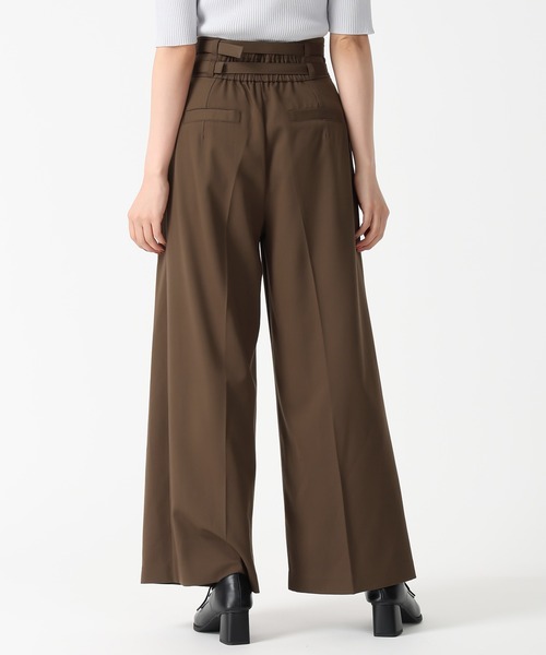 31 Sons de mode（トランテアン　ソン　ドゥ　モード）の「2025秋冬新作 ダブルベルト付ワイドパンツ（スラックス・レディース・ブラウン/ピンク/グレー・S/M）」の17枚目の写真