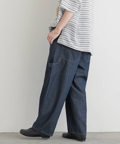 n'OrLABEL(ノアールレーベル)の「サルエルペインターデニムパンツ(デニムパンツ・レディース・ネイビー/ブルー・2/1)」の21枚目の写真