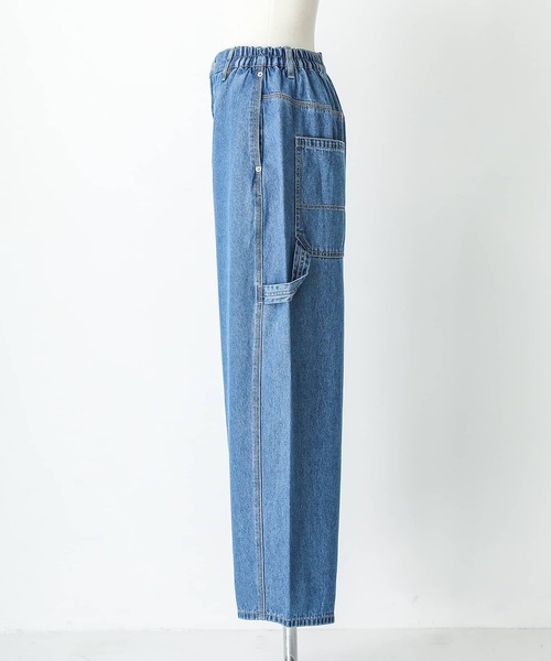 n'OrLABEL(ノアールレーベル)の「サルエルペインターデニムパンツ(デニムパンツ・レディース・ネイビー/ブルー・2/1)」の14枚目の写真