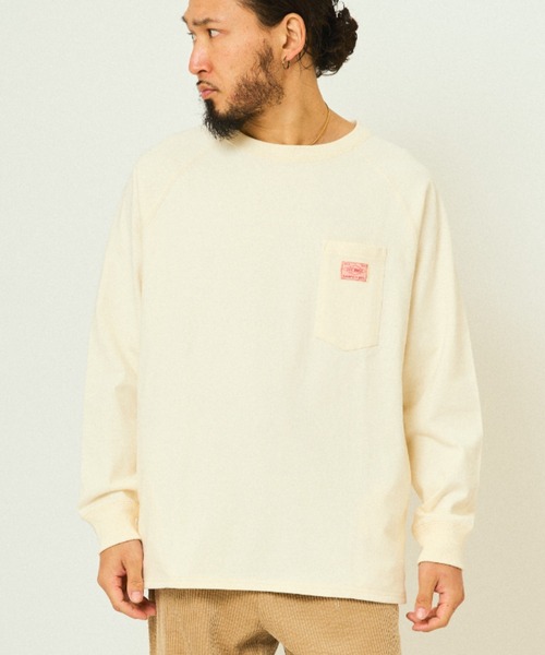 BIG MIKE(ビッグマイク)の「BIG MIKE ビッグマイク ヘビーウエイト 3ポケット 長袖Tシャツ ロンT /// 102538712(Tシャツ/カットソー・メンズ・チャコール/ナチュラル/アッシュ・MEDIUM/LARGE/X-LARGE)」の3枚目の写真