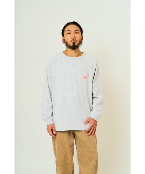 BIG MIKE(ビッグマイク)の「BIG MIKE ビッグマイク ヘビーウエイト 3ポケット 長袖Tシャツ ロンT /// 102538712(Tシャツ/カットソー・メンズ・チャコール/ナチュラル/アッシュ・MEDIUM/LARGE/X-LARGE)」の9枚目の写真