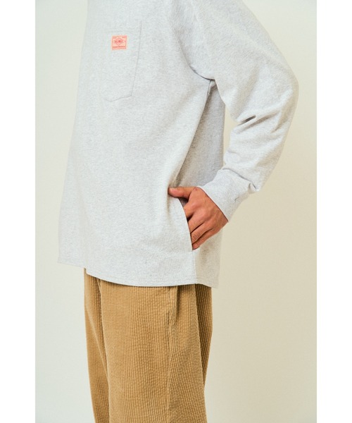 BIG MIKE(ビッグマイク)の「BIG MIKE ビッグマイク ヘビーウエイト 3ポケット 長袖Tシャツ ロンT /// 102538712(Tシャツ/カットソー・メンズ・チャコール/ナチュラル/アッシュ・MEDIUM/LARGE/X-LARGE)」の12枚目の写真