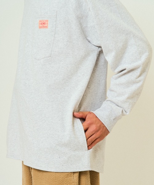 BIG MIKE(ビッグマイク)の「BIG MIKE ビッグマイク ヘビーウエイト 3ポケット 長袖Tシャツ ロンT /// 102538712(Tシャツ/カットソー・メンズ・チャコール/ナチュラル/アッシュ・MEDIUM/LARGE/X-LARGE)」の6枚目の写真