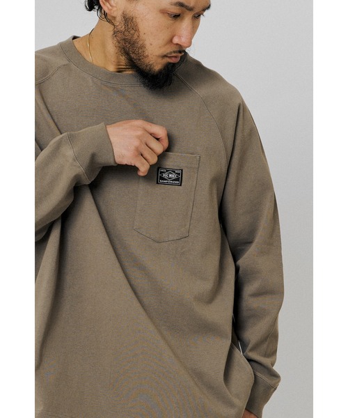 BIG MIKE(ビッグマイク)の「BIG MIKE ビッグマイク ヘビーウエイト 3ポケット 長袖Tシャツ ロンT /// 102538712(Tシャツ/カットソー・メンズ・チャコール/ナチュラル/アッシュ・MEDIUM/LARGE/X-LARGE)」の7枚目の写真