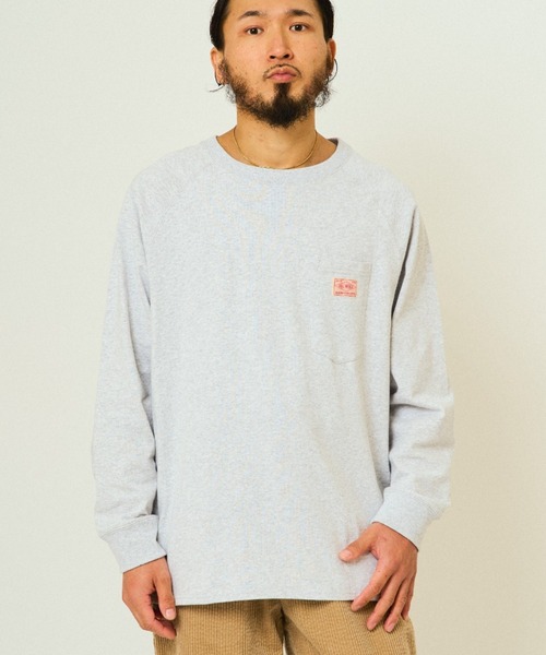 BIG MIKE(ビッグマイク)の「BIG MIKE ビッグマイク ヘビーウエイト 3ポケット 長袖Tシャツ ロンT /// 102538712(Tシャツ/カットソー・メンズ・チャコール/ナチュラル/アッシュ・MEDIUM/LARGE/X-LARGE)」の8枚目の写真