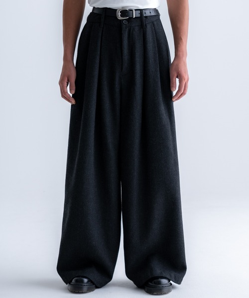 50s ヴィンテージ タックスラックス W34 針刺しシンチ ワイドスラックス 50s ヴィンテージ タックスラックス W34 針刺しシンチ ワイドスラックス