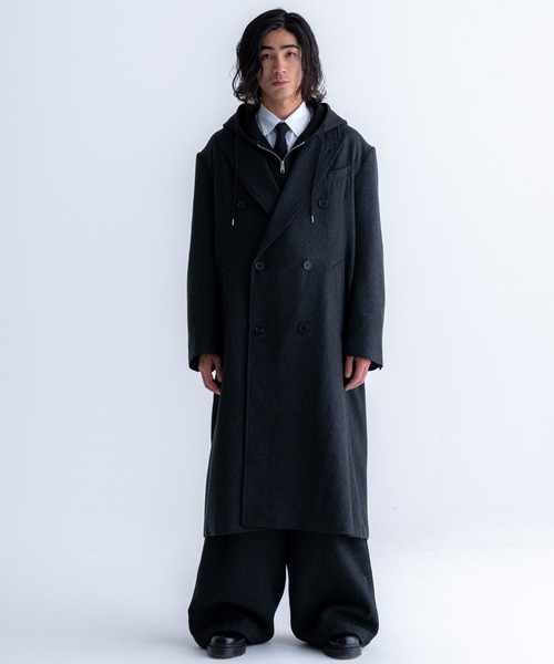 Tweed three tuck wide slacks / ツイード3タックワイドスラックス