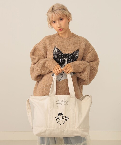 mmts（マミタス）の「【COLLABORATION】9456 / BIG BAG（トートバッグ・レディース・ベージュ/ホワイト系その他5・ONE SIZE）」の2枚目の写真