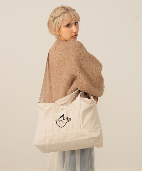 mmts（マミタス）の「【COLLABORATION】9456 / BIG BAG（トートバッグ・レディース・ベージュ/ホワイト系その他5・ONE SIZE）」の3枚目の写真