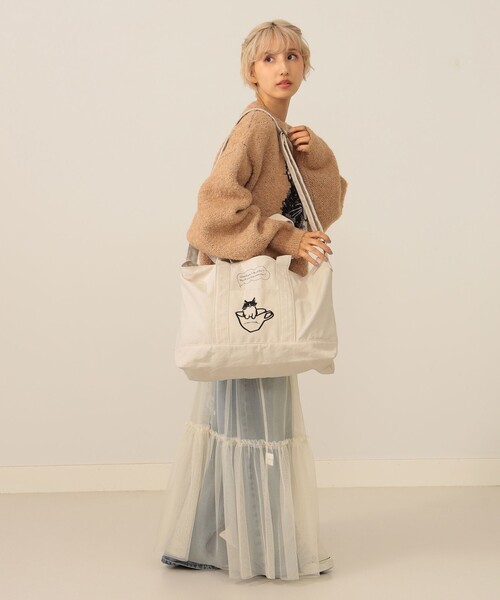 mmts（マミタス）の「【COLLABORATION】9456 / BIG BAG（トートバッグ・レディース・ベージュ/ホワイト系その他5・ONE SIZE）」の5枚目の写真