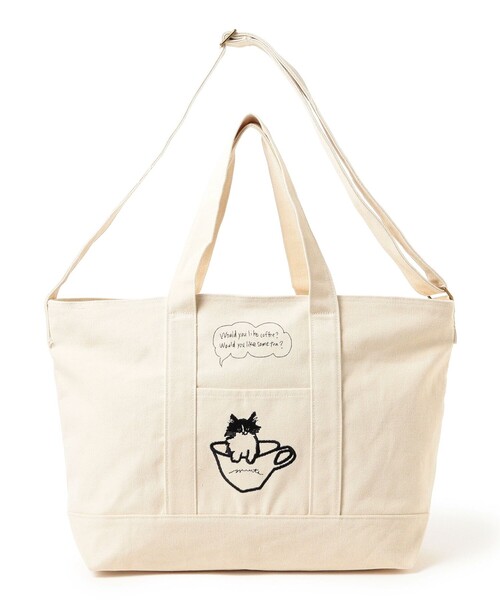 mmts（マミタス）の「【COLLABORATION】9456 / BIG BAG（トートバッグ・レディース・ベージュ/ホワイト系その他5・ONE SIZE）」の6枚目の写真