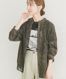 ITEMS URBANRESEARCH | ペイズリーレースバンドカラーシャツ(シャツ/ブラウス)