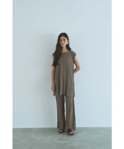 marjour(マージュール)の「2WAY SUMMER TUNIC KNIT(ニット/セーター・レディース・オフホワイト/モカ・M)」の5枚目の写真