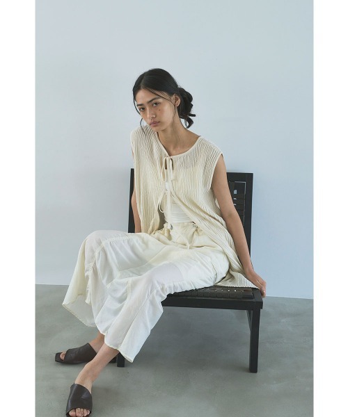 marjour(マージュール)の「2WAY SUMMER TUNIC KNIT(ニット/セーター・レディース・オフホワイト/モカ・M)」の18枚目の写真