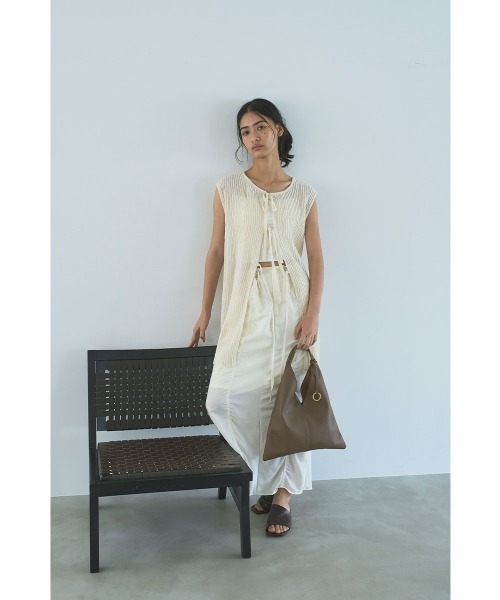 marjour(マージュール)の「2WAY SUMMER TUNIC KNIT(ニット/セーター・レディース・オフホワイト/モカ・M)」の20枚目の写真