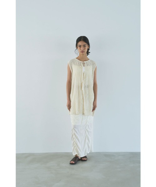 marjour(マージュール)の「2WAY SUMMER TUNIC KNIT(ニット/セーター・レディース・オフホワイト/モカ・M)」の21枚目の写真