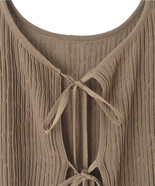 marjour(マージュール)の「2WAY SUMMER TUNIC KNIT(ニット/セーター・レディース・オフホワイト/モカ・M)」の8枚目の写真