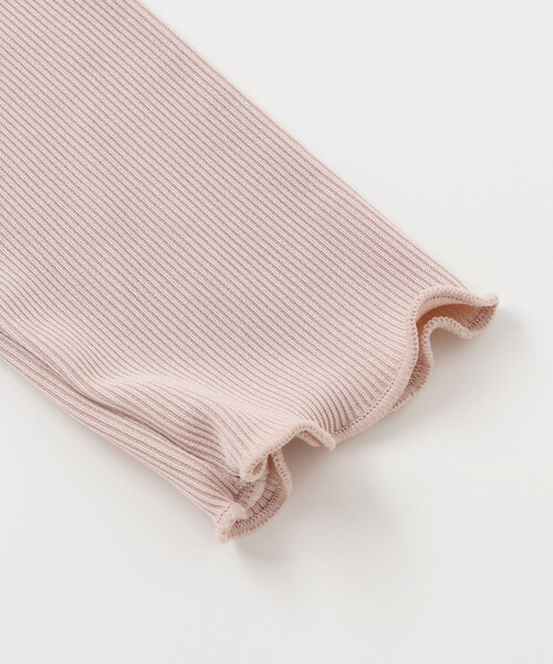 Tartine et Chocolat(タルティーヌエショコラ)の「テレコハートワッペン刺しゅうTシャツ(100~140cm)(Tシャツ/カットソー・キッズ・ピンク/ネイビー・100cm/140cm/110cm/130cm/120cm)」の7枚目の写真