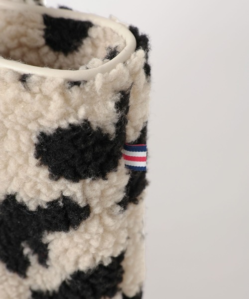 BAYFLOW（ベイフロー）の「[500mlのペットボトルも入る]レオパードボアロゴトートM（トートバッグ・レディース・ライトベージュ/ブラウン・FREE）」の13枚目の写真