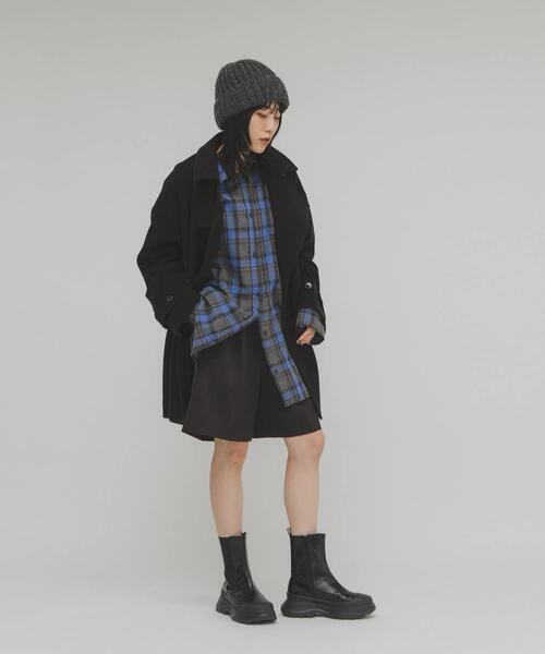 KBF（ケイビーエフ）の「BIGチェックシャツ（シャツ/ブラウス・レディース・グレー系その他/イエロー系その他/ブルー系その他・ONE）」の14枚目の写真