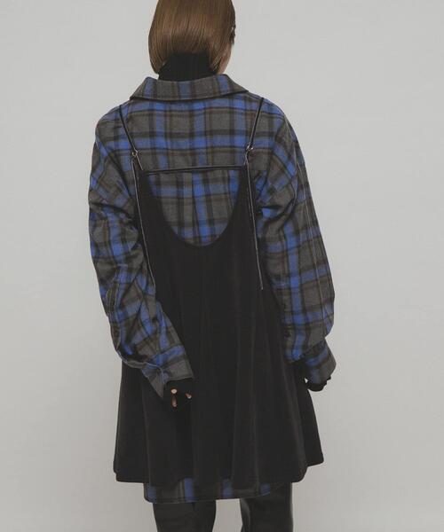 KBF（ケイビーエフ）の「BIGチェックシャツ（シャツ/ブラウス・レディース・グレー系その他/イエロー系その他/ブルー系その他・ONE）」の17枚目の写真