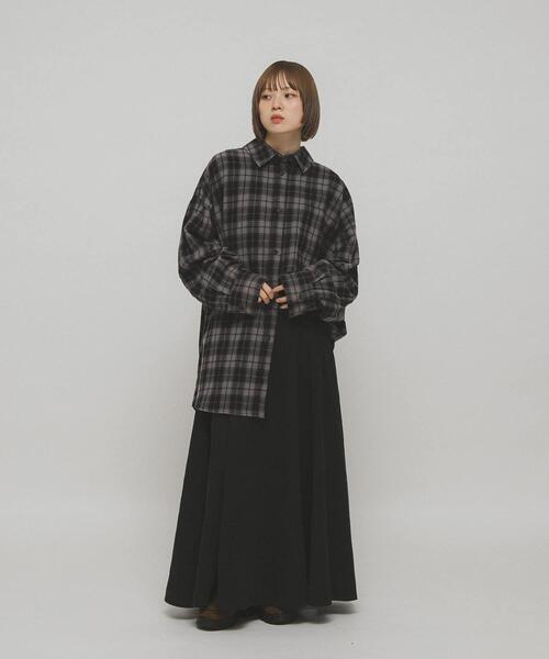 CELT&COBRA★入手困難★希少サイズL★格子チェック ウール長袖シャツ 黒 CELT&COBRA☆入手困難☆希少サイズL☆格子チェック ウール長袖シャツ 黒 1%