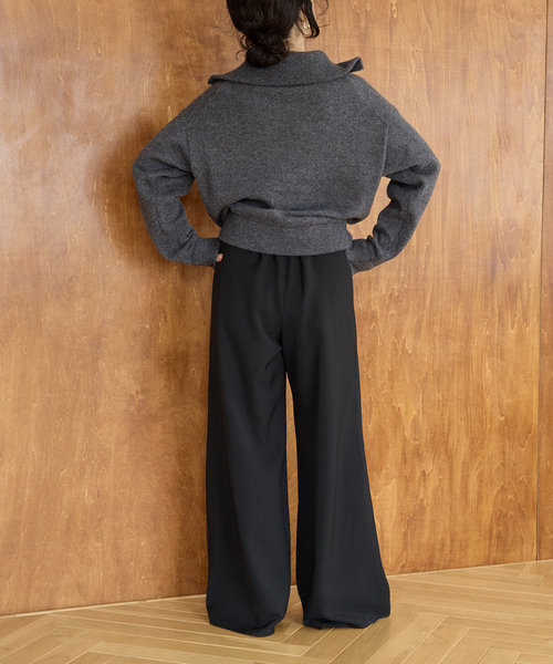 IENA LA BOUCLE(イエナラブークル)の「IENA LA BOUCLE ZIP ニットプルオーバー(ニット/セーター・レディース・ブルー/チャコールグレー・FREE)」の11枚目の写真