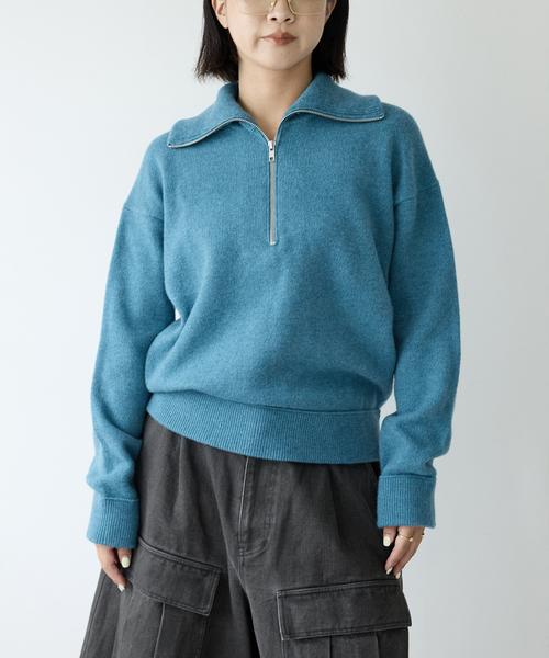 IENA LA BOUCLE ZIP ニットプルオーバー IENA LA BOUCLE ZIP ニットプルオーバー（ニット/セーター）｜IENA LA