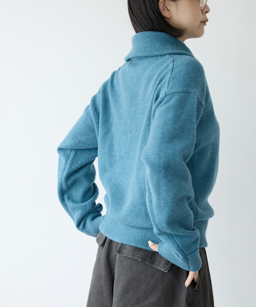 IENA LA BOUCLE ZIP ニットプルオーバー（ニット/セーター）｜IENA LA