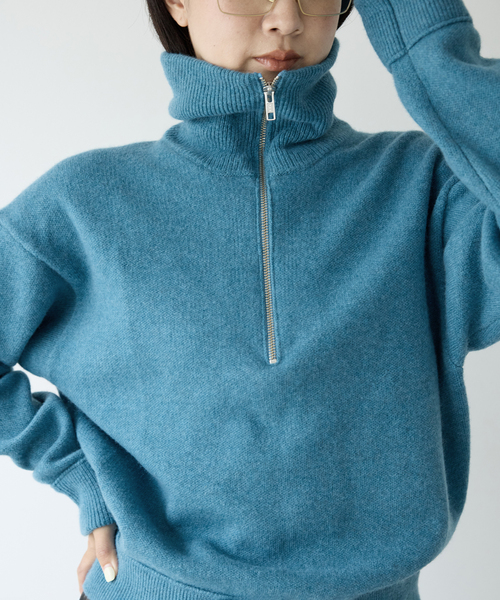 IENA LA BOUCLE ZIP ニットプルオーバー（ニット/セーター）｜IENA LA