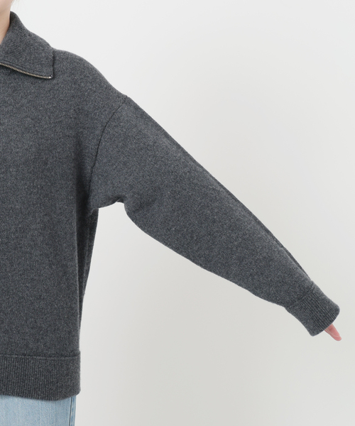 IENA LA BOUCLE ZIP ニットプルオーバー（ニット/セーター）｜IENA LA