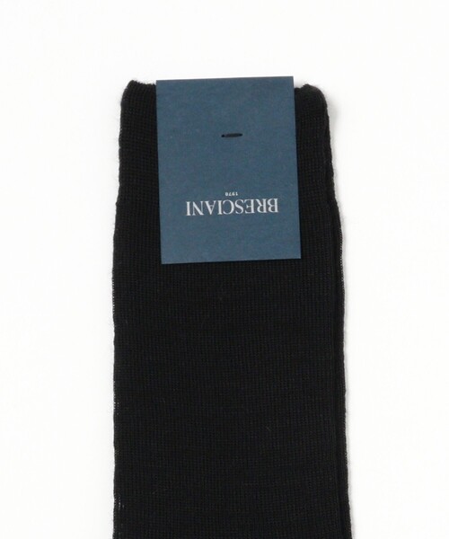 BEAMS F（ビームスエフ）の「BRESCIANI / ウールナイロン ハウンドトゥース柄 ロングソックス（ソックス/靴下・メンズ・ネイビー/ブラウン系その他3/ブラック/パープル・ONE SIZE）」の5枚目の写真