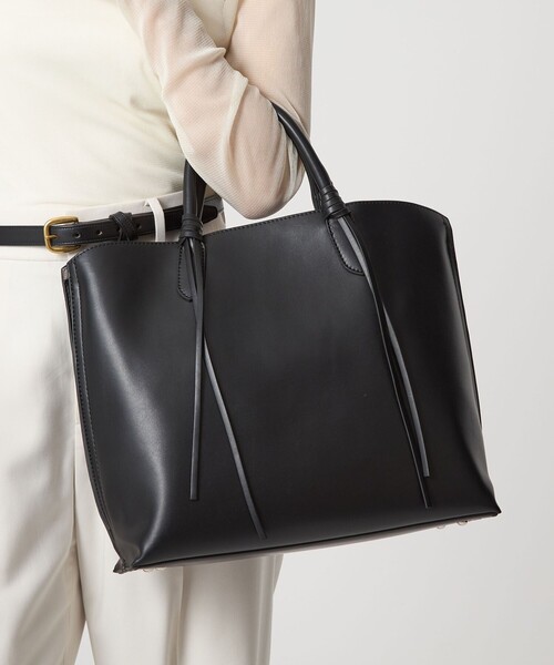 green label relaxing(グリーンレーベルリラクシング)の「【WEB限定】2WAYタッセルハンドル A4 トートバッグ / ショルダーバッグ(トートバッグ・レディース・ナチュラル/ブラック/ライトグレー・FREE)」の8枚目の写真