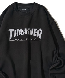 【THRASHER / スラッシャー】裏起毛クラックプリントスウェットプルオーバー