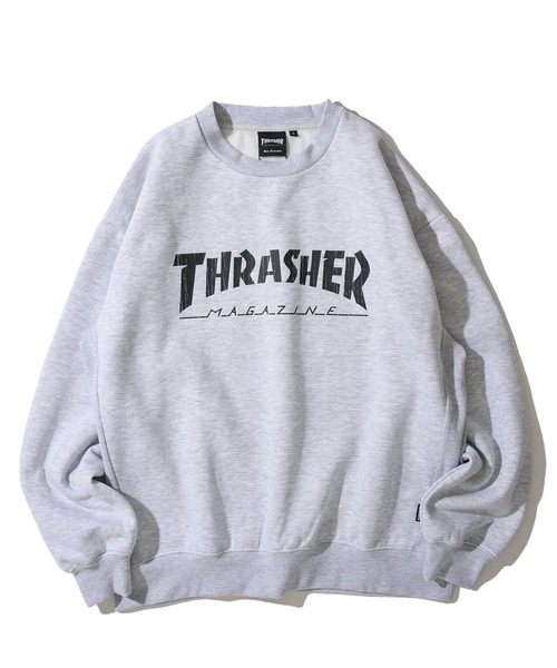 THRASHER(スラッシャー)の「【THRASHER / スラッシャー】裏起毛クラックプリントスウェットプルオーバー(スウェット・メンズ・アッシュグレー/アイボリー/ブラック/ブラウン・LARGE/X-LARGE/MEDIUM)」の9枚目の写真