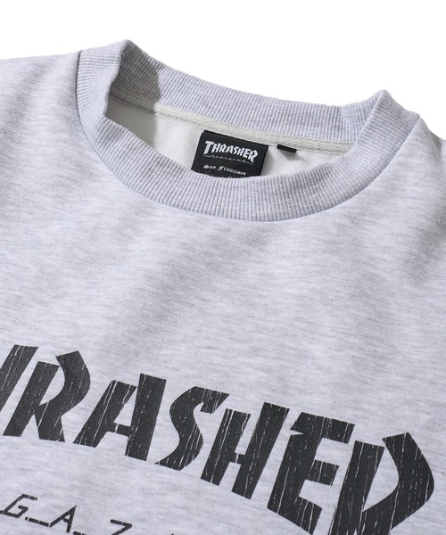 THRASHER(スラッシャー)の「【THRASHER / スラッシャー】裏起毛クラックプリントスウェットプルオーバー(スウェット・メンズ・アッシュグレー/アイボリー/ブラック/ブラウン・LARGE/X-LARGE/MEDIUM)」の13枚目の写真