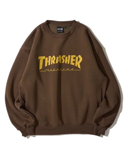 THRASHER(スラッシャー)の「【THRASHER / スラッシャー】裏起毛クラックプリントスウェットプルオーバー(スウェット・メンズ・アッシュグレー/アイボリー/ブラック/ブラウン・LARGE/X-LARGE/MEDIUM)」の11枚目の写真