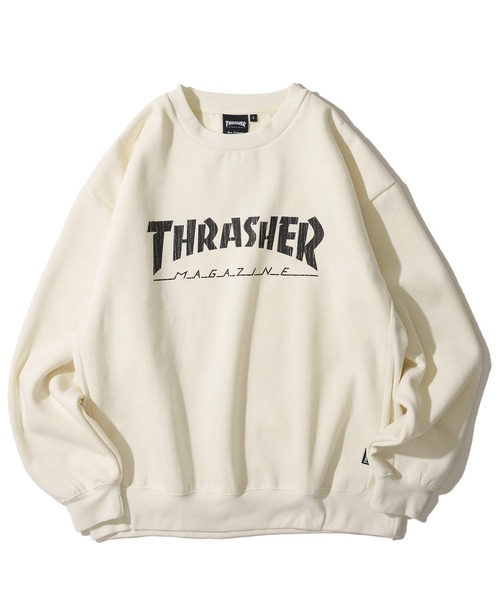THRASHER(スラッシャー)の「【THRASHER / スラッシャー】裏起毛クラックプリントスウェットプルオーバー(スウェット・メンズ・アッシュグレー/アイボリー/ブラック/ブラウン・LARGE/X-LARGE/MEDIUM)」の5枚目の写真