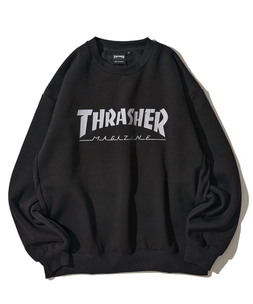 THRASHER(スラッシャー)の「【THRASHER / スラッシャー】裏起毛クラックプリントスウェットプルオーバー(スウェット・メンズ・アッシュグレー/アイボリー/ブラック/ブラウン・LARGE/X-LARGE/MEDIUM)」の7枚目の写真