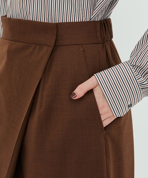 ピュアウールツイル ラップパンツ（その他パンツ）｜TOMORROWLAND .B